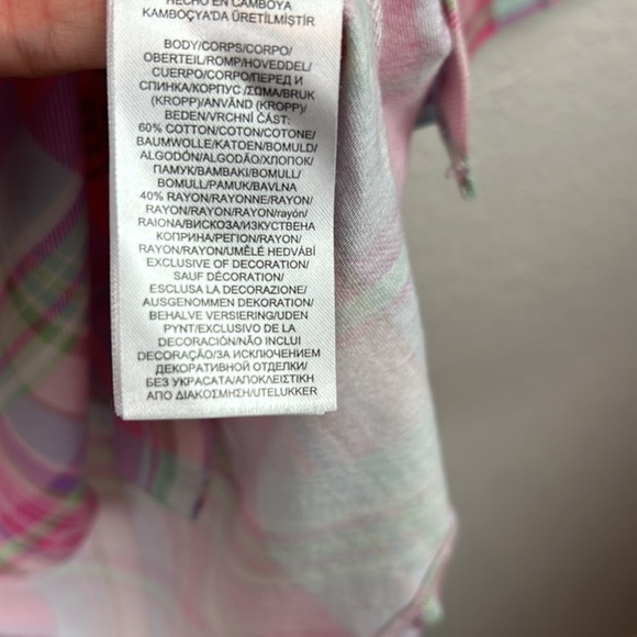 Perfect LAUREN Ralph Lauren Nightgown button sleep shirt small - Picture 7 of 8